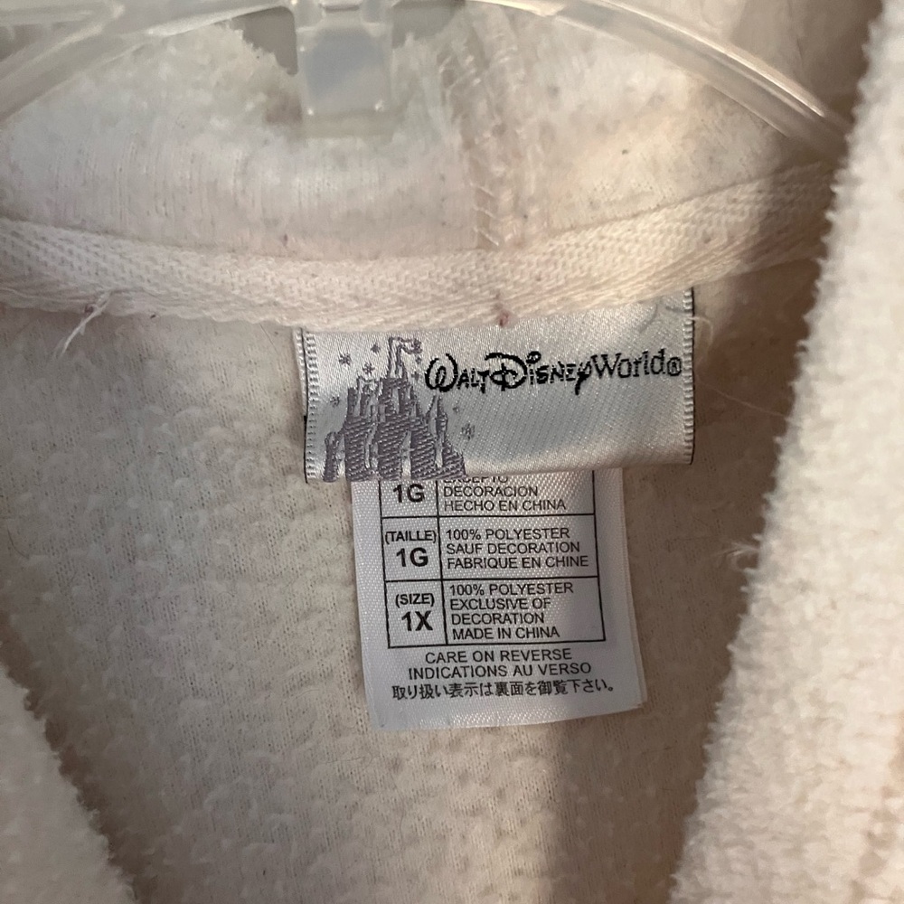 Walt Disney World Women's Cream Hooded Fleece Jacket - Picture 5 of 9